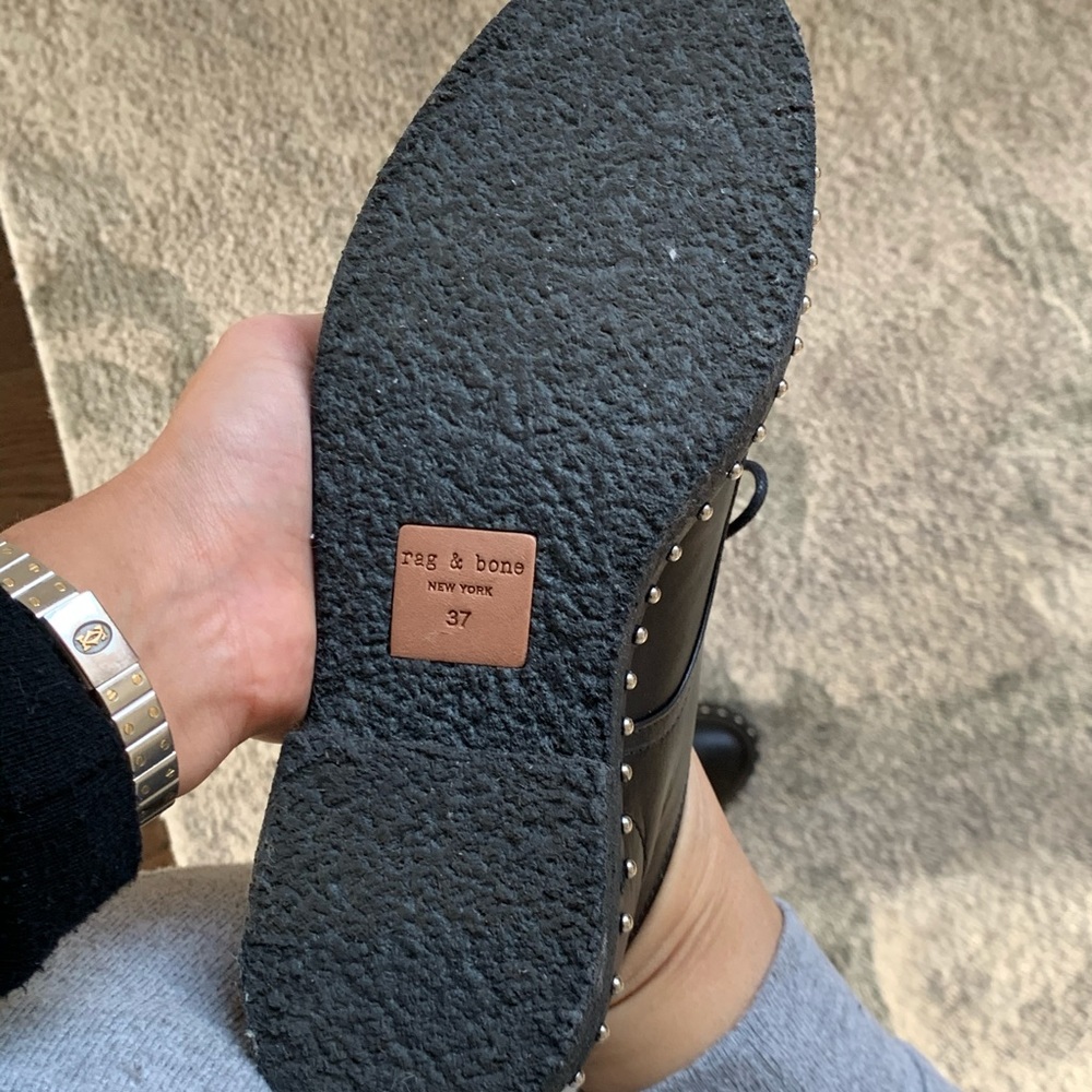 Black Rag & Bone Loafers - Picture 6 of 8